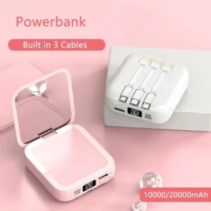seckill Charging Fast Makeup Charger Phone Poverbank With Power 20000mAh Portable Powerbank Bank M