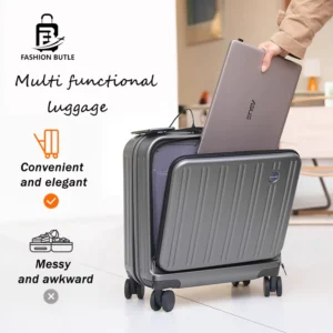 FASHION BUTLE Luggage 18inch Front Opening Suitcase | Laptop Compartment Luggage bag Travel