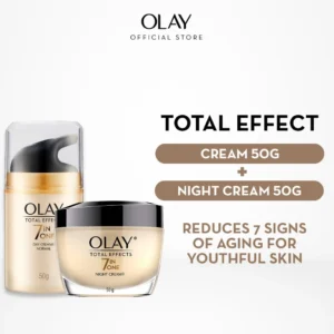 Olay Total Effects Anti-Aging Day and Night Cream Moisturizer | Hydrate, Smooth, Even, Brighten 50g