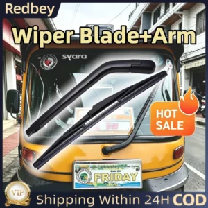 Wiper Set Wiper Blade and Arm Banana Type Bajaj RE TVS King Avanza Innova Wigo