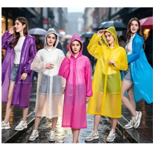 Portable raincoat for adults and children lengthened and thickened EVA raincoat independent packagin