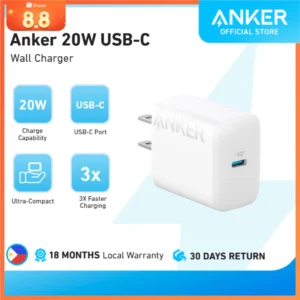 Anker*N!XS%20W USB C Fast Wall Charger, iPhone Charger, USB C Charger Block, for)Jf)iPhone#Oc!16/15